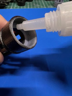 Apply Glue to the Outer Shell